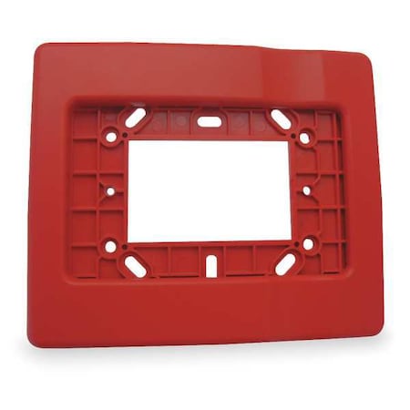 Edwards Signaling Trim Plate, Red, H 1/2 x L 5 7/8 In EG1RT