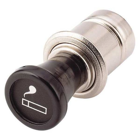 Victor Long Knob Pop Out Lighter, Black/Silver 05142-8