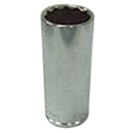 Westward WESTWARD 1/4 in Drive, 11mm Metric Socket, 12 Points, Steel, Chrome, 11 mm 1EZW1
