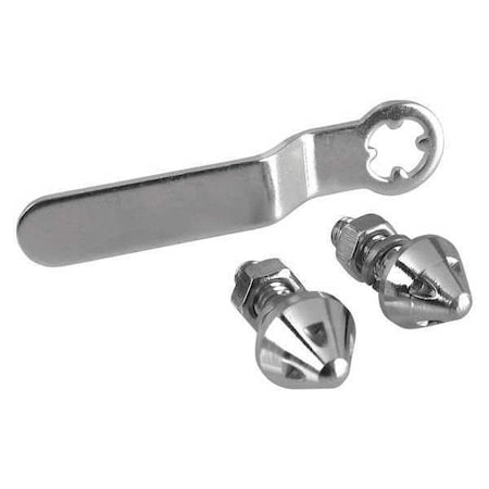 Bell Anti-Theft Fasteners, Chrome, PK2 45915-8