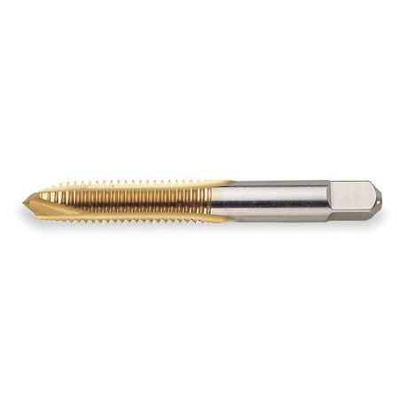 Widia Spiral Point Tap, M6-1, Plug, Metric Coarse, 2 Flutes, TiN 19923