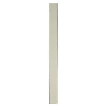 Asi Global Partitions 82" x 18" Pilaster Toilet Partition, Cellular Honeycomb, Almond 40-M1371803-03