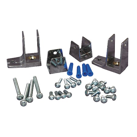 Asi Global Partitions Zamac End Panel Bracket, For Steel Partition 40-8515030