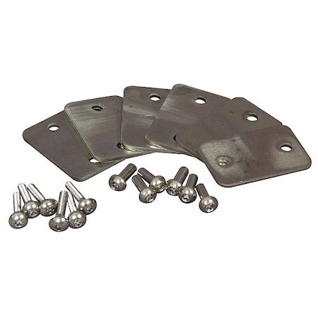 Asi Global Partitions Stainless Steel Inline Bracket, For Polymer Partition 40-8265150