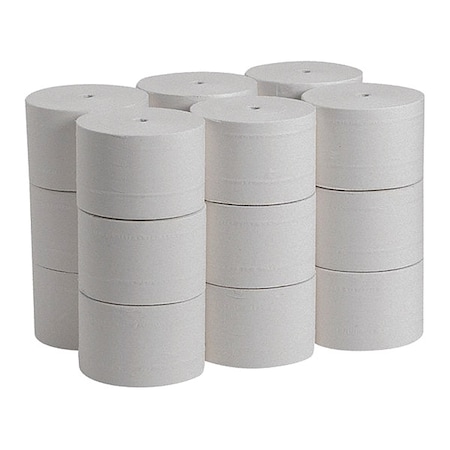 Georgia-Pacific Compact, Coreless, 2 Ply, 1500 Sheets, White, 18 PK 19378