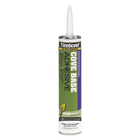 Titebond Construction Adhesive, Cove Base Plus Series, Beige, 10.5 oz, Cartridge 3401