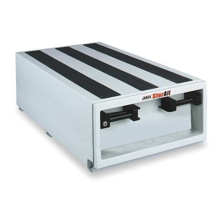 Crescent Jobox White StorAll 13" Tall Heavy-Duty Steel Drawer Storage 24"W x 13"H x 48"L - 9" Deep Drawer 666980