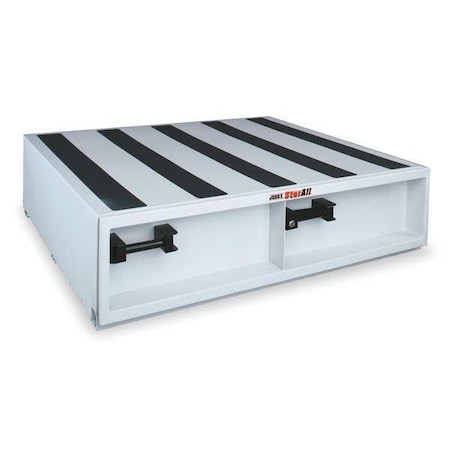 Crescent Jobox White StorAll 13" Tall Heavy-Duty Steel Drawer Storage 48"W x 13"H x 48"L - 9" Deep Drawer 668980