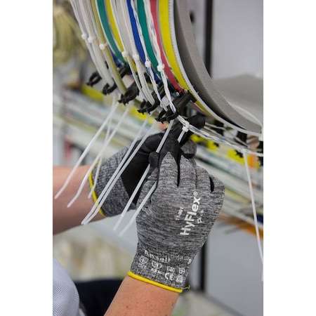 6 Pairs Ansell HyFlex 11-801 Foam Lined Nitrile Coated Gloves - Size 9