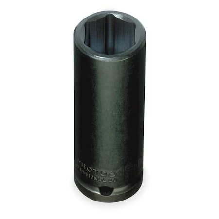 Proto 1/2 in Drive Impact Socket Deep Socket, black oxide, Steel, 28 mm J7328M