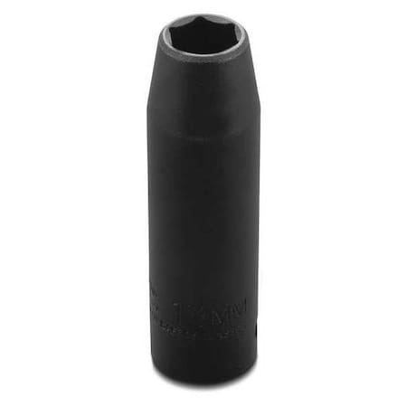 Proto 1/2" Dr, 13mm Size, Metric Impact Socket, 6 Pts J7313MHT