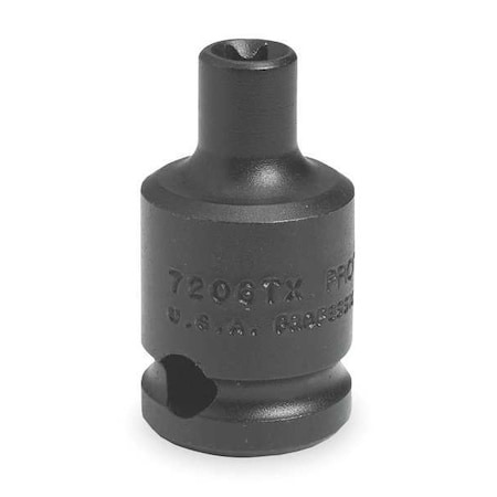 Proto 3/8 in Drive Impact Socket E7 Size Torx(R) Standard Depth, Black Oxide J7207TX