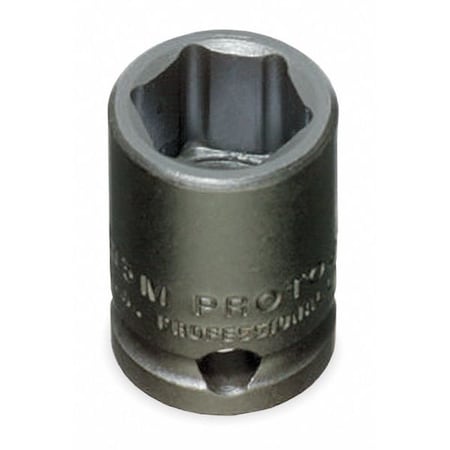 Proto 3/8 in Drive Impact Socket Standard Socket, black oxide, Steel, 6 mm J7206M