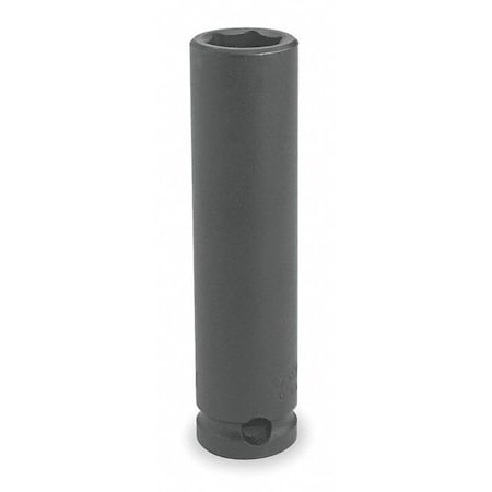 Proto 3/8 in Drive Impact Socket Deep Socket, black oxide, Steel, 6 mm J7006M