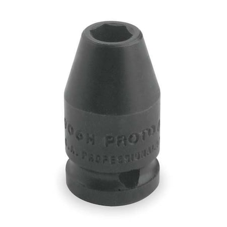 Proto 1/4 in Drive Impact Socket Standard Socket, black oxide, Steel, 9/16 in J6918H