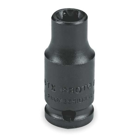 Proto 1/4 in Drive Impact Socket E7 Size Torx(R) Standard Depth, Black Oxide J6907TX