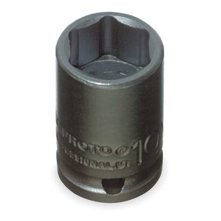 Proto 1/4 in Drive Impact Socket Standard Socket, black oxide, Steel, 6 mm J6906M