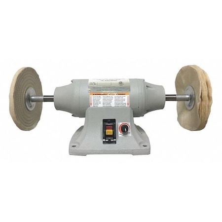 Dayton Buffer, 8 In, 120 V, 3/4 HP, 5/8 In Shaft 1FYV4