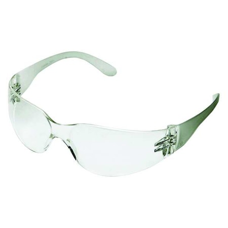 CONDOR Safety Glasses, Condor V, Anti-Fog, Anti-Scratch, Anti-Static, Frameless, Clear Arm, Clear Lens 1FYX7