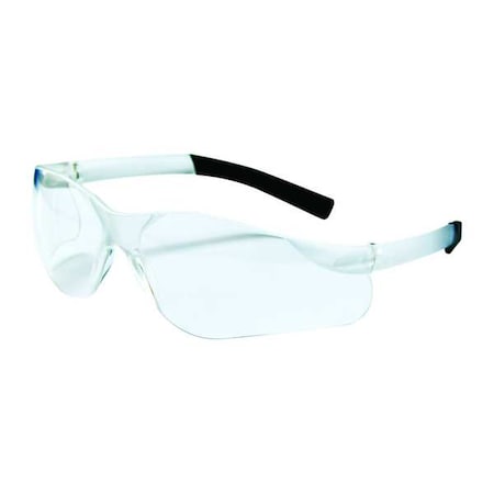 Condor Safety Glasses, Wasko Series, Anti-Scratch Lens, Polycarbonate, Frameless, Wraparound, Light Gray 1FYY1