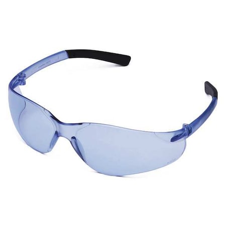 Condor Safety Glasses, Wasko Series, Anti-Scratch Lens, Polycarbonate, Frameless, Wraparound, Light Blue 1FYY2