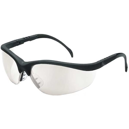 Condor Nome, Safety Glasses, Anti-Scratch, Gray Mirror Lens, Black Frame, Half-Frame 1FYZ6