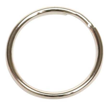 ZORO SELECT Split Key Ring, 1 1/2 in Ring Size, 25 PK 1F100