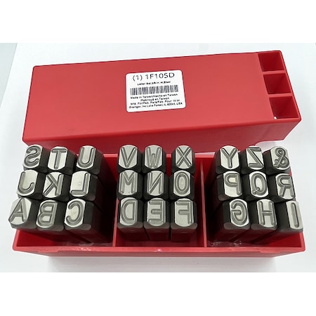 Zoro Select Hand Stamp Kit, Letter Set 1F105