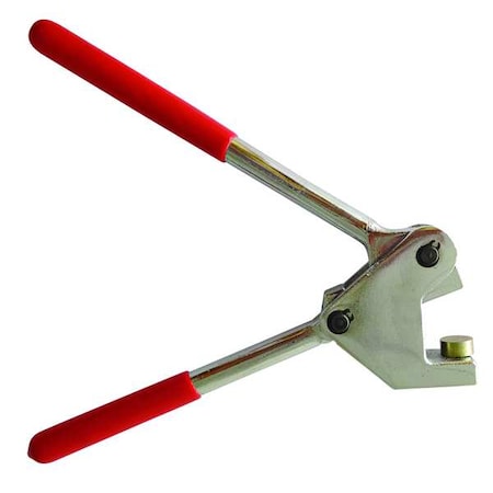 Zoro Select Security Seal Press, Silver/Red 1F132