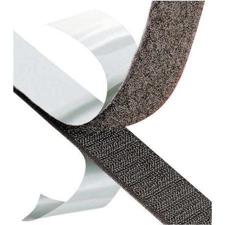 3M Reclosable Fastener, Acrylic Adhesive, 150 ft, 1 in Wd, White SJ3527N