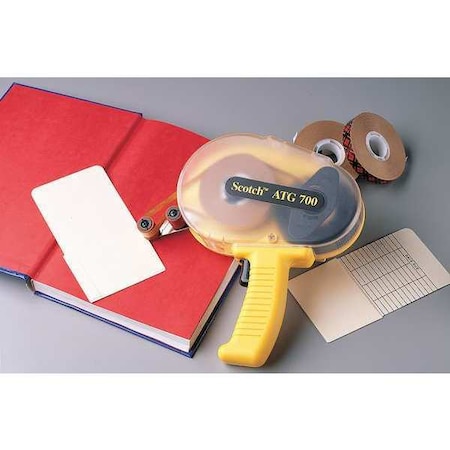 3M Handheld Tape Dispenser, 3/4 in Max. Tape Width. Pistol, Yellow 700