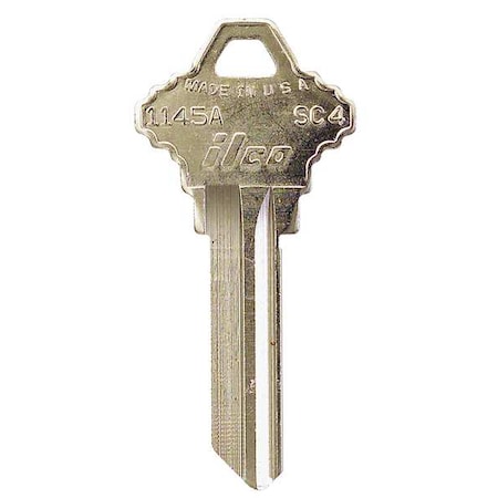 Kaba Ilco Key Blank, Type SC4, 6 Pin, PK10 1145A-SC4