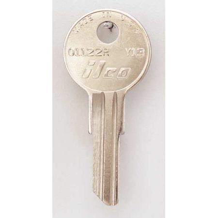 Kaba Ilco Key Blank, Brass, Type Y13, 5 Pin PK10 01122R-Y13