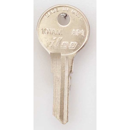 Kaba Ilco Key Blank, Brass, Type AP1, 6 Pin, PK10 101AM-AP1