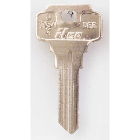 Kaba Ilco Key Blank, Brass, Type DE6, 5 Pin, PK10 D1054K-DE6
