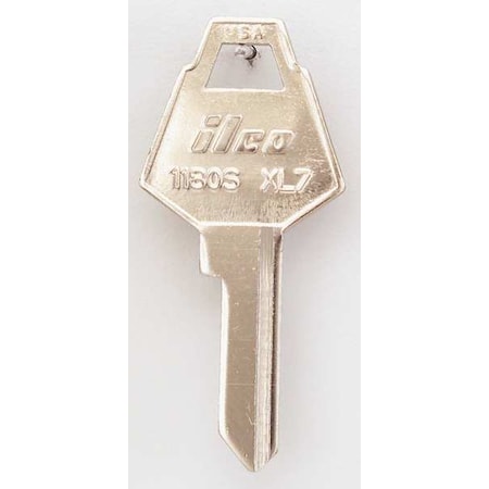 Kaba Ilco Key Blank, Brass, Type XL7, 5 Pin, PK10 1180S-XL7