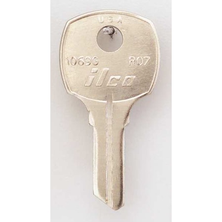Kaba Ilco Key Blank, Brass, Type RO7, 4 Pin, PK10 1069G-RO7