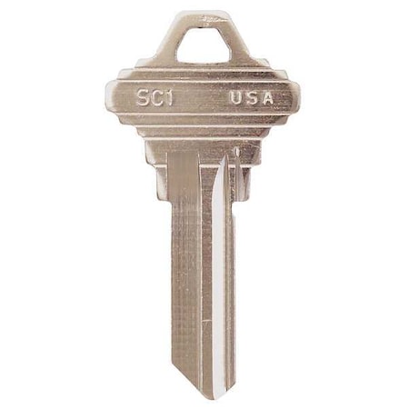 Kaba Ilco Key Blank, Brass, Type 1145, 5 Pin, PK50 SC1-NP | Zoro