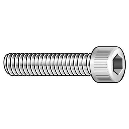 Zoro Select #8-32 Socket Head Cap Screw, Socket, Plain 18-8