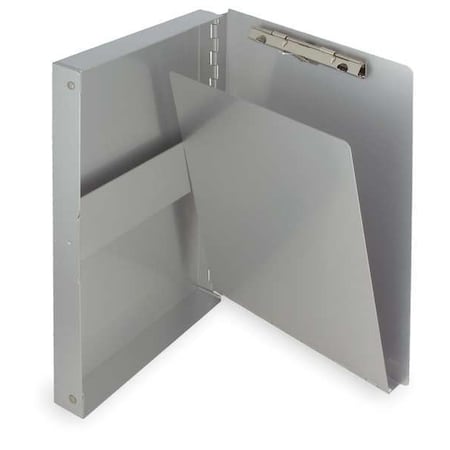 Zoro Select 5-2/3" x 9-1/2" Storage Clipboard 3/8", Silver 10507
