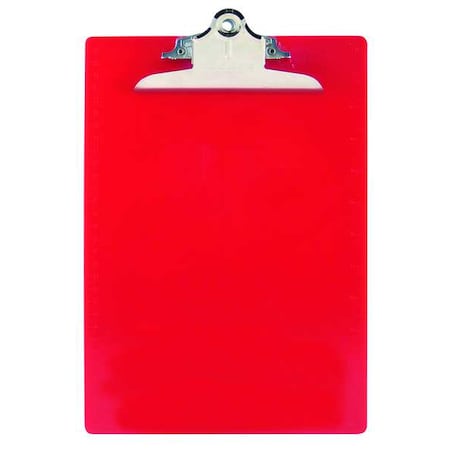 Zoro Select 8-1/2" x 11" Clipboard 1", Red 1GEJ3