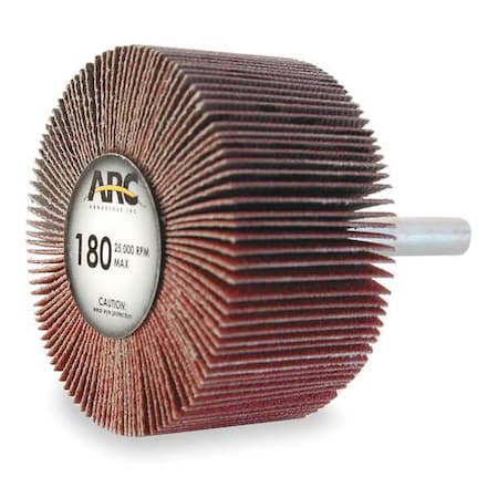 Arc Abrasives Flap Wheel, AO, 2x1x1/4 In Shank, 180G 11291
