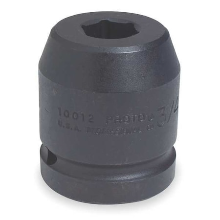 Proto 1 in Drive Impact Socket 4 in Size 6 pt Standard Depth, Black Oxide J10064