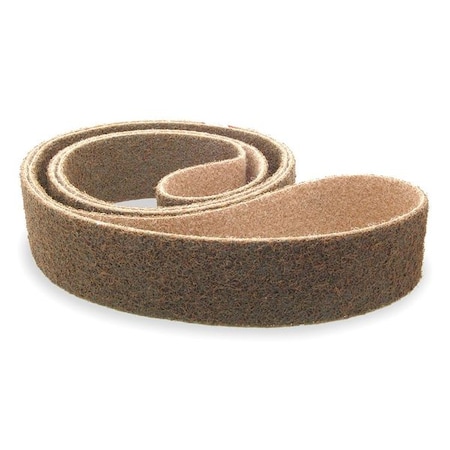 ARC ABRASIVES Sanding Belt, 2 in W, 60 in L, Non-Woven, Aluminum Oxide, Coarse, Z-Web, Brown 64020601