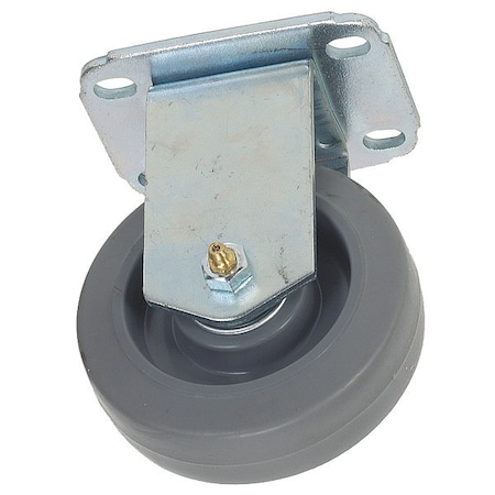 Zoro Select Rgd Plt Castr, Thrm Rubbr, 3-1/2 in, 155 lb 1G092