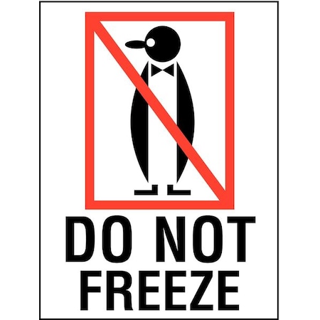 Tapecase 4" x 3" Adhesive Back Shipping Labels, Do Not Freeze, Pk50 16U967
