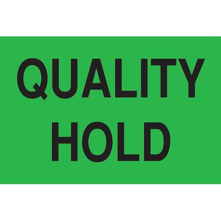 Tapecase 2" x 3" Adhesive Back Shipping Labels, Quality Hold, Pk500 16U835