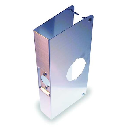 Zoro Select Door Reinforcer, SS, H 9 x W 4-1/8 In 1HFL3