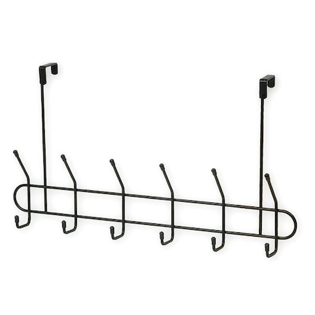 Zoro Select Coat and Garment Hook, 12 Ends, Black 1HFL1