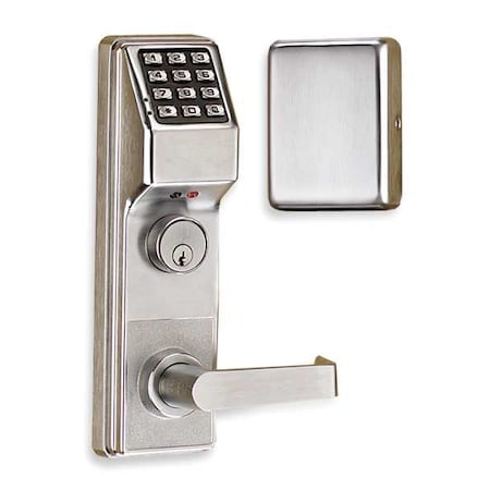 Trilogy Electronic Lock, Brushed Chrome, 12 Button ETDLS1G/26DV99
